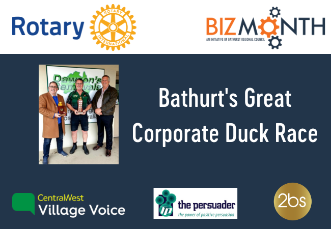 Bathurst Great Corporate Duck Race Rotary